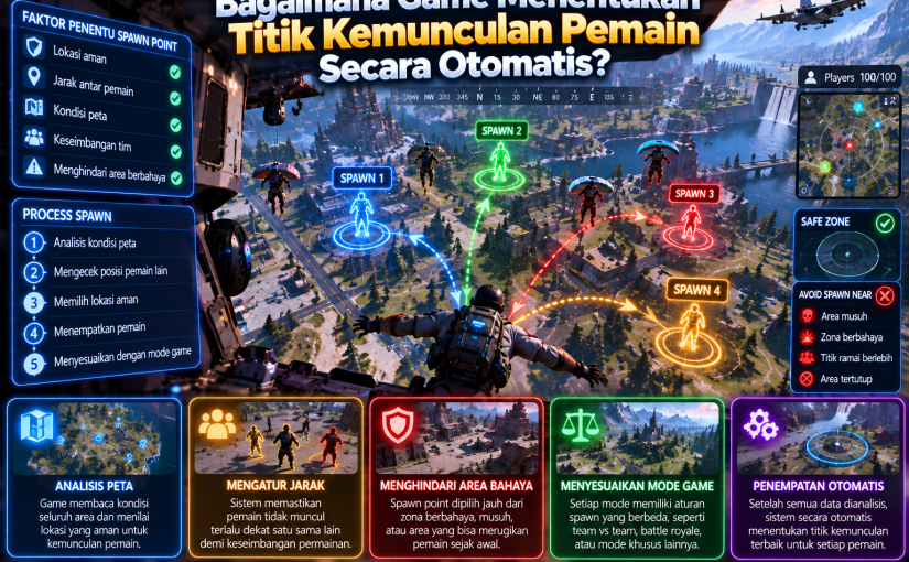 Bagaimana Game Menentukan Titik Kemunculan Pemain Secara Otomatis?